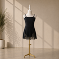 Girls Ballet Dress with Attached Skirt and Thin Straps– Kids Dance Leotard for Ballet Classes & Performances | 4–16 Years