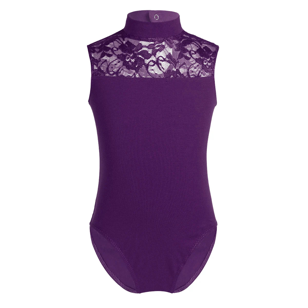 Girls High Neck Lace Ballet Leotard | Sleeveless Dance Leotard for Ballet, Contemporary & Gymnastics | Black | Ages 5-14 Years