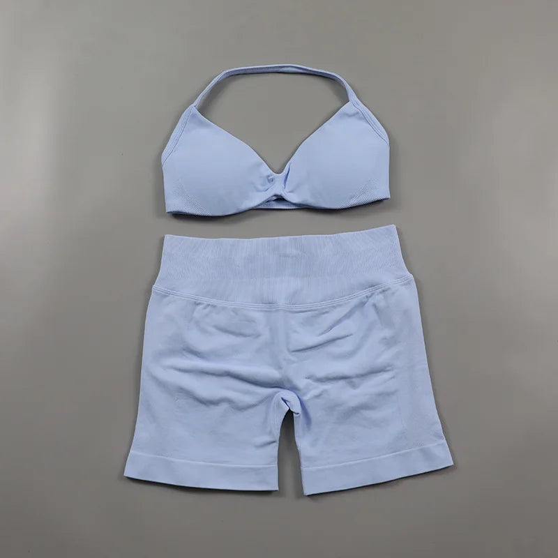 Women’s Activewear Shorts & Sports Bra Set | High Waisted Gym Co-Ord for Fitness, Running, Yoga & Pilates | XS-L