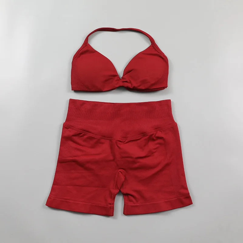 Women’s Activewear Shorts & Sports Bra Set | High Waisted Gym Co-Ord for Fitness, Running, Yoga & Pilates | XS-L