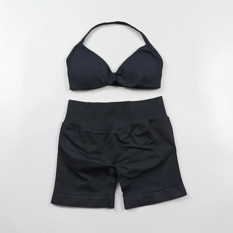 Women’s Activewear Shorts & Sports Bra Set | High Waisted Gym Co-Ord for Fitness, Running, Yoga & Pilates | XS-L