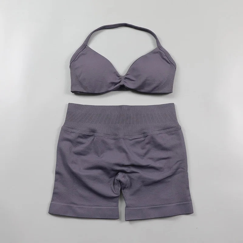 Women’s Activewear Shorts & Sports Bra Set | High Waisted Gym Co-Ord for Fitness, Running, Yoga & Pilates | XS-L
