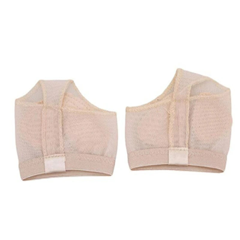 Dance Turning Pads | Half Sole Foot Undies for Contemporary, Lyrical & Modern Dance | Tan & Black | Sizes S-L